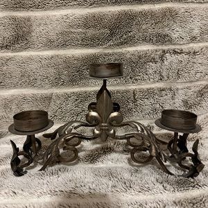 Fleur de lis candle holder